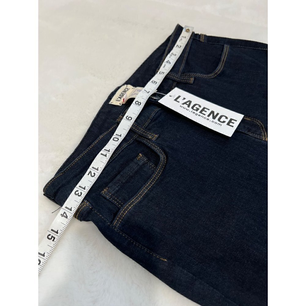 New L'AGENCE Size 27 Margot High-Rise Skinny Jeans Midnight Blue 2294DNM - Picture 5 of 14